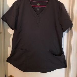 Charcoal gray scrub set